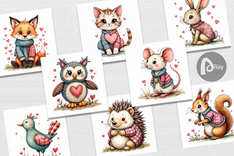 Digital Paper Whimsical Patchwork Pets Digital Pattern artnoy 