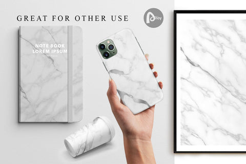 Digital paper White Marble Stone Digital Pattern artnoy 