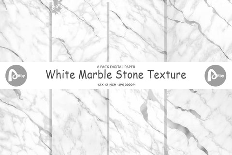 Digital paper White Marble Stone Digital Pattern artnoy 