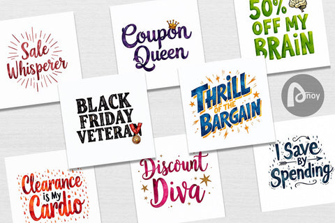 Digital Paper Witty Bargain Hunter Digital Pattern artnoy 