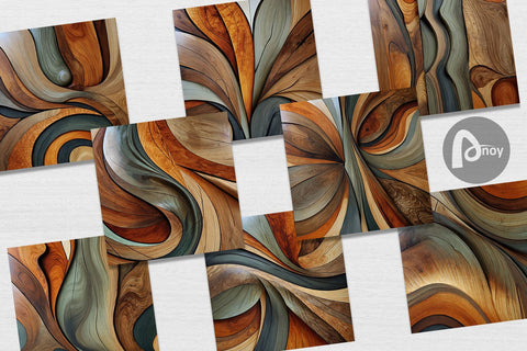 Digital Paper Wood Wave Texture Digital Pattern artnoy 