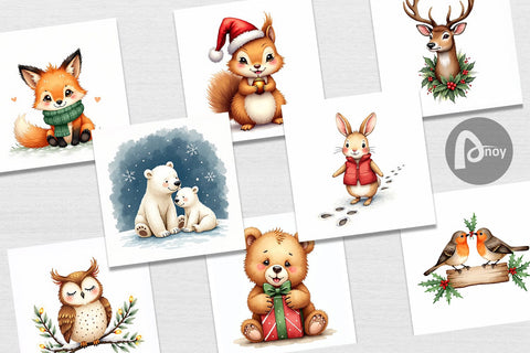 Digital Paper Woodland Whimsy Digital Pattern artnoy 