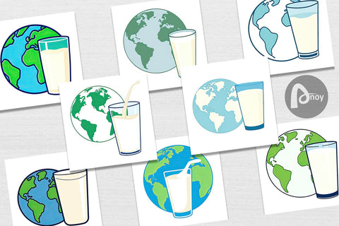 Digital Paper World with Milk Glass Digital Pattern artnoy 