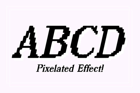 Digital Sunshine Pixelated Serif Font Font Blush Font Co. 