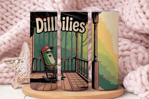 Dillbillies 20oz Tumbler Wrap Sublimation DesignSVG 