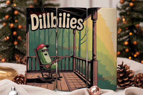 Dillbillies 20oz Tumbler Wrap Sublimation DesignSVG 