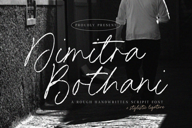 Dimitra Bothani - Rough Handwritten Script Font Font Timur type 
