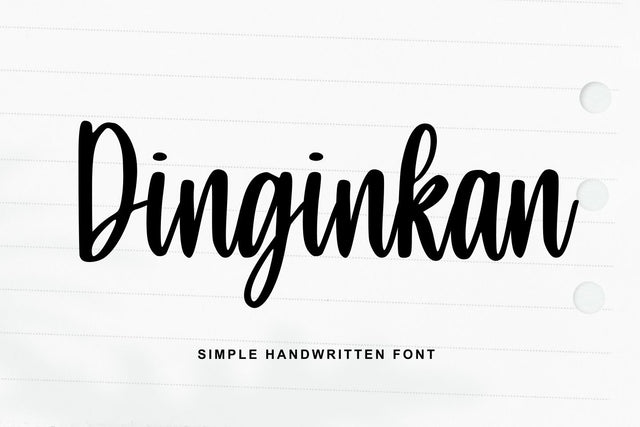 Dinginkan Font Abo Daniel Studio 
