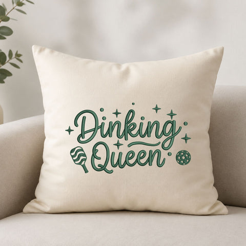 Dinking Queen Pickleball Machine Embroidery Design – Pickleball Paddle Ball Sports Embroidery File Embroidery/Applique DESIGNS PatternFeed8 