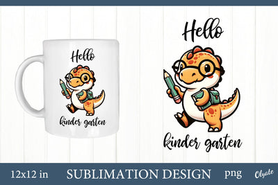 Dino Back to School PNG. Cute Dino Sublimation Sublimation Olga Terlyanskaya 