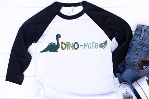 Dino-Mite Dinosaur SVG Bundle, Dinosaur SVG files for Cricut, Cute Dinosaur PNG for Sublimation, Tshirts, Invitations SVG Designing Digitals 