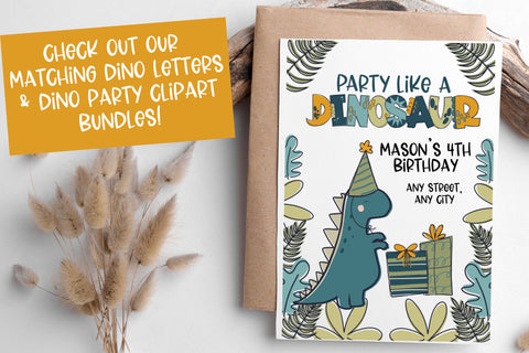 Dino-Mite Dinosaur SVG Bundle, Dinosaur SVG files for Cricut, Cute Dinosaur PNG for Sublimation, Tshirts, Invitations SVG Designing Digitals 