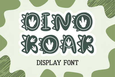 Dino Roar Font SVG | Dinosaur Alphabet | Cricut Font OTF TTF Font TonisArtStudio 