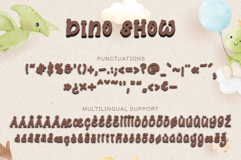 Dino Show Font Prasetya Letter 
