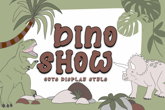 Dino Show Font Prasetya Letter 