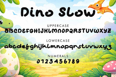 Dino Slow Font Prasetya Letter 