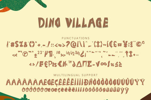 Dino Village Font Prasetya Letter 