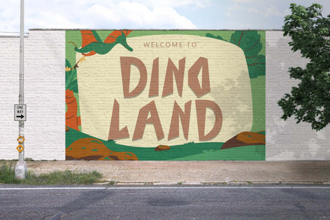 Dino Village Font Prasetya Letter 