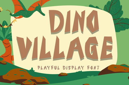 Dino Village Font Prasetya Letter 