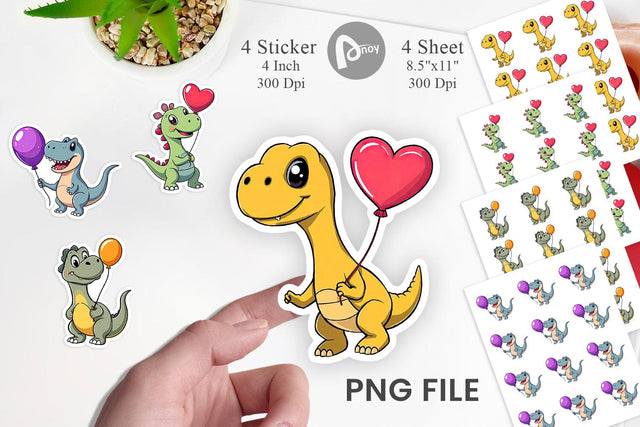 Dinosaur with a Balloon (1).jpg