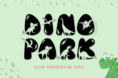 Dinopark - Decorative Font Font AnningArts Design 