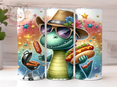 Dinosaur 20 oz Skinny Tumbler Sublimation Design, Straight & Tapered Tumbler Png, T-rex Dinosaur Tumbler Png, Digital Download PNG Sublimation Lara' s Designs 