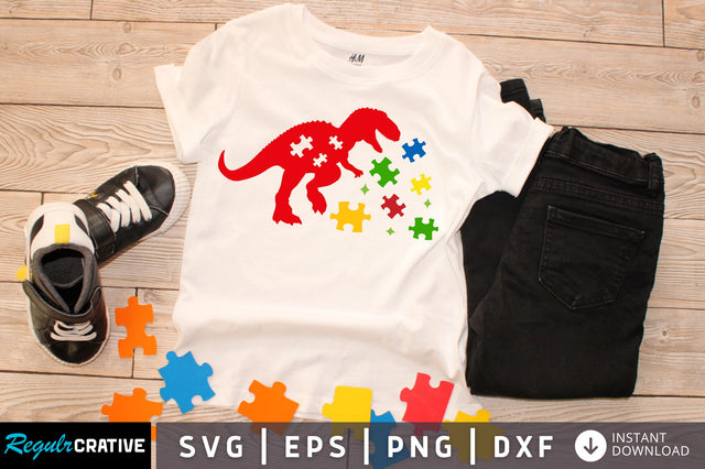 Dinosaur autism svg design SVG Regulrcrative 