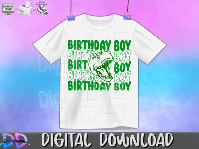 Dinosaur Birthday Svg- Png- Digital Download SVG DigiDezigns 