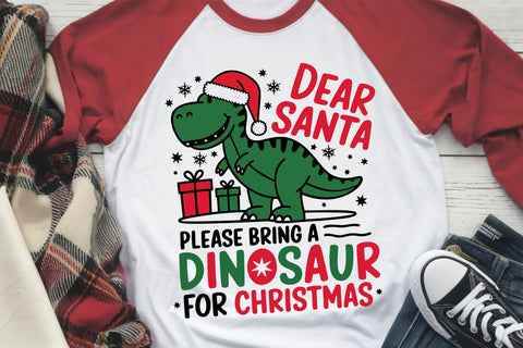 Dinosaur Christmas SVG | Dear Santa Svg | Kids Christmas Svg SVG TonisArtStudio 