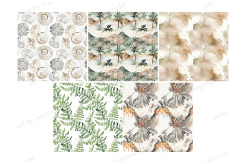 Dinosaur Digital Paper | Baby Shower Pattern Digital Pattern GlamArtZhanna 