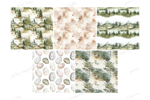 Dinosaur Digital Paper | Baby Shower Pattern Digital Pattern GlamArtZhanna 