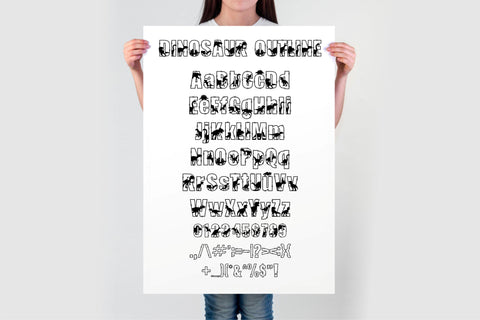Dinosaur Font SVG | Dino Letters | Prehistoric Alphabet Font TonisArtStudio 