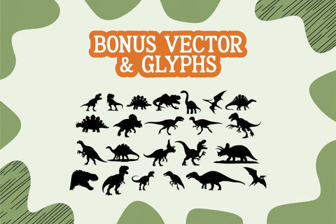 Dinosaur Font SVG | Dino Letters | Prehistoric Alphabet Font TonisArtStudio 