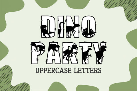 Dinosaur Font SVG | Dino Letters | Prehistoric Alphabet Font TonisArtStudio 