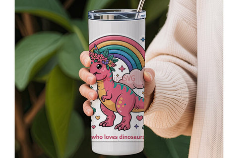 Dinosaur Glitter Tumbler Wrap PNG Sublimation DesignSVG 