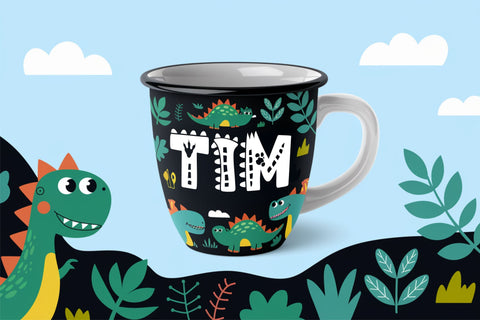 Dinosaur Jungle Font | SVG, OTF, TTF | Kids' Dino Alphabet SVG TonisArtStudio 