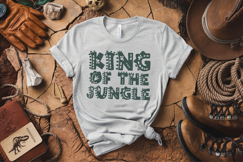 Dinosaur Jungle Font | SVG, OTF, TTF | Kids' Dino Alphabet SVG TonisArtStudio 