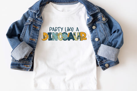 Dinosaur Party SVG Bundle, Dino Birthday Invitation SVG Files for Cricut, Cute Dinosaur PNG for Sublimation, Favors SVG Designing Digitals 