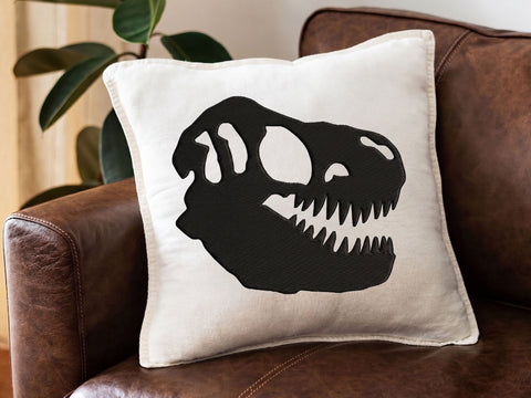 Dinosaur Skull Embroidery Design, T Rex Skull Machine Embroidery Pattern, Prehistoric Dinosaur Embroidery File, Dino Skull Embroidery Embroidery/Applique DESIGNS DesignDestine 