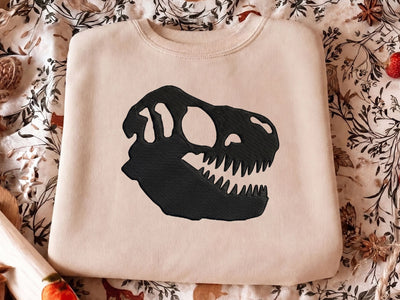 Dinosaur Skull Embroidery Design, T Rex Skull Machine Embroidery Pattern, Prehistoric Dinosaur Embroidery File, Dino Skull Embroidery Embroidery/Applique DESIGNS DesignDestine 
