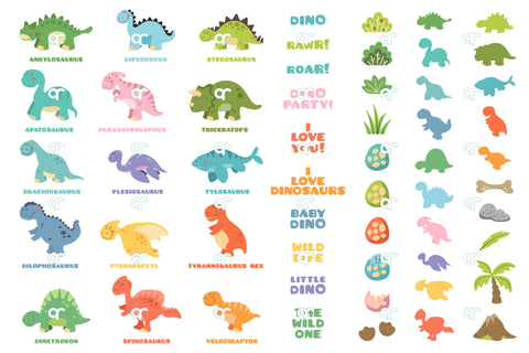 Dinosaur Svg Bundle, Dinosaur Svg Files, Dinosaurs Svg, Dino Svg, Dinosaur Cliparts, Birthday Svg SVG Artinrhythm shop 