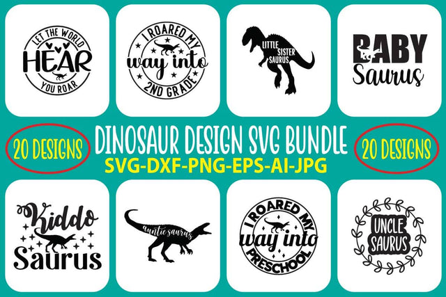 Dinosaur SVG Bundle SVG Syaman 