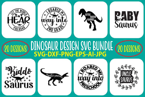 Dinosaur SVG Bundle SVG Syaman 