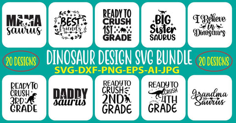 Dinosaur SVG Bundle SVG Syaman 
