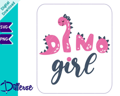 Dinosaur SVG | Dinosaur Girl SVG SVG Differse 