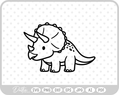 Dinosaur SVG DottieDigitals 
