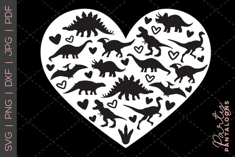 Dinosaur svg, happy valentines day svg, valentines design svg, valentines heart svg, valentines hearts svg, svg files for valentines SVG Partypantaloons 