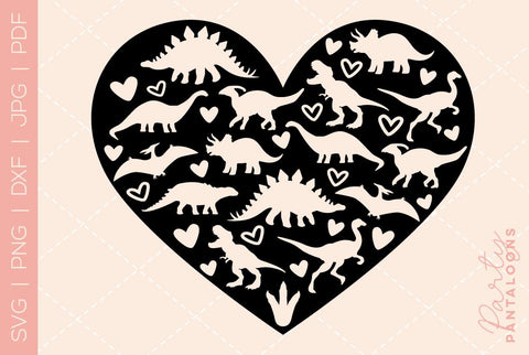 Dinosaur svg, happy valentines day svg, valentines design svg, valentines heart svg, valentines hearts svg, svg files for valentines SVG Partypantaloons 