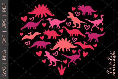 Dinosaur svg, happy valentines day svg, valentines design svg, valentines heart svg, valentines hearts svg, svg files for valentines SVG Partypantaloons 