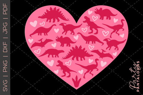 Dinosaur svg, happy valentines day svg, valentines design svg, valentines heart svg, valentines hearts svg, svg files for valentines SVG Partypantaloons 